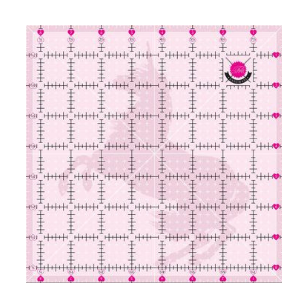 Tula Pink 8.5in x 8.5in Non-Slip Unicorn Ruler - Kimz Sewing ...