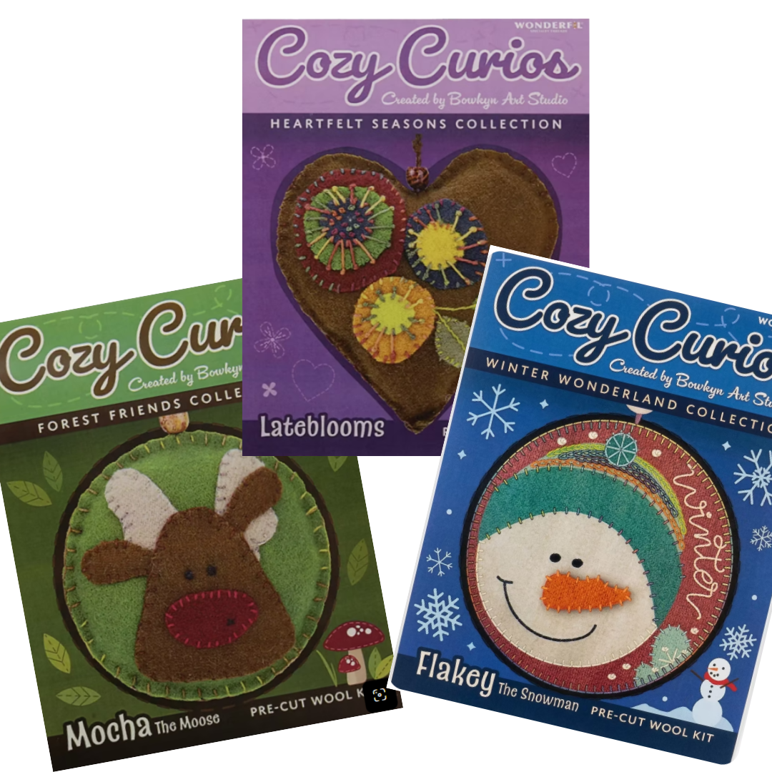 Cozy Curios | Pre-Cut Wool Felt Kit - Kimz Sewing & Patchwork Centre